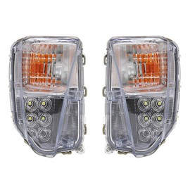 VGETTING Daytime Running Light For Toyota Prius 2012 2013 2014 2015 LED Fog Light Replacement DRL with Amber Turn Signal Lamps Light 1 Pair