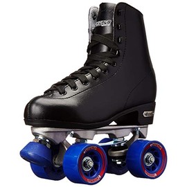 CHICAGO Skates Premium Black Quad Roller Skates for Boys and Men Beginners Classic Adjustable High-Top Design for Indoor or Outdoor Skates and Roller Derby