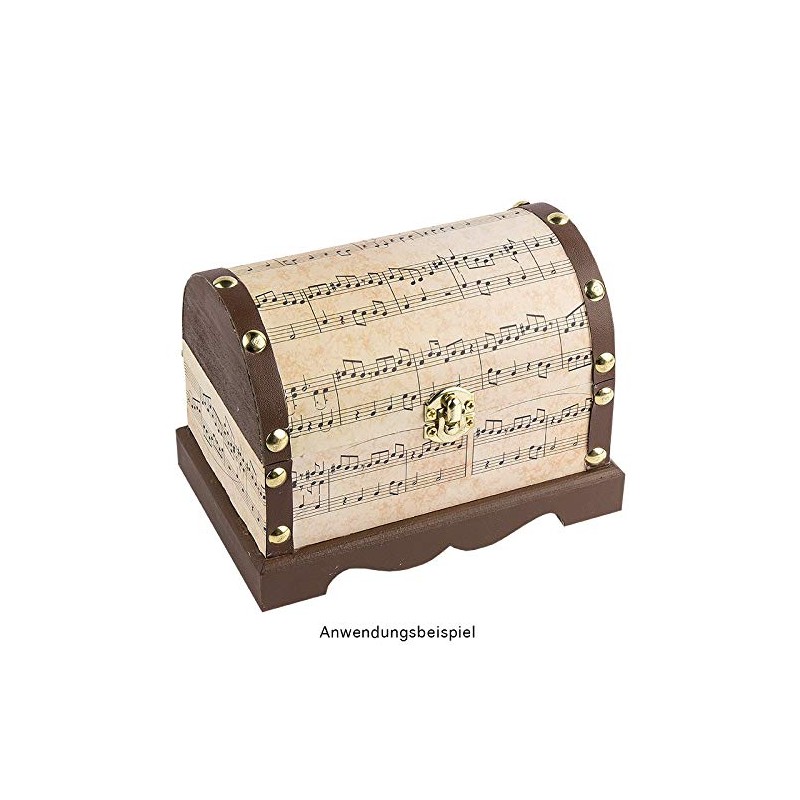 Ideen mit Herz Wooden Treasure Chests with Metal Clasp, Various