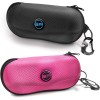 BLUPOND Sunglasses Case Semi Hard EVA Shell with Metal Hanging