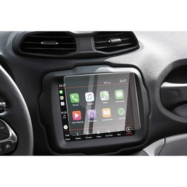 CDEFG für Jeep Renegade 2018+ Uconnect Navigation Schutzfolie Tempered Glas 9H Kratzfest 12,3 Zoll GPS Transparent Displayschutzfolie Auto Navi Folie Zubehör (8,4 Zoll)