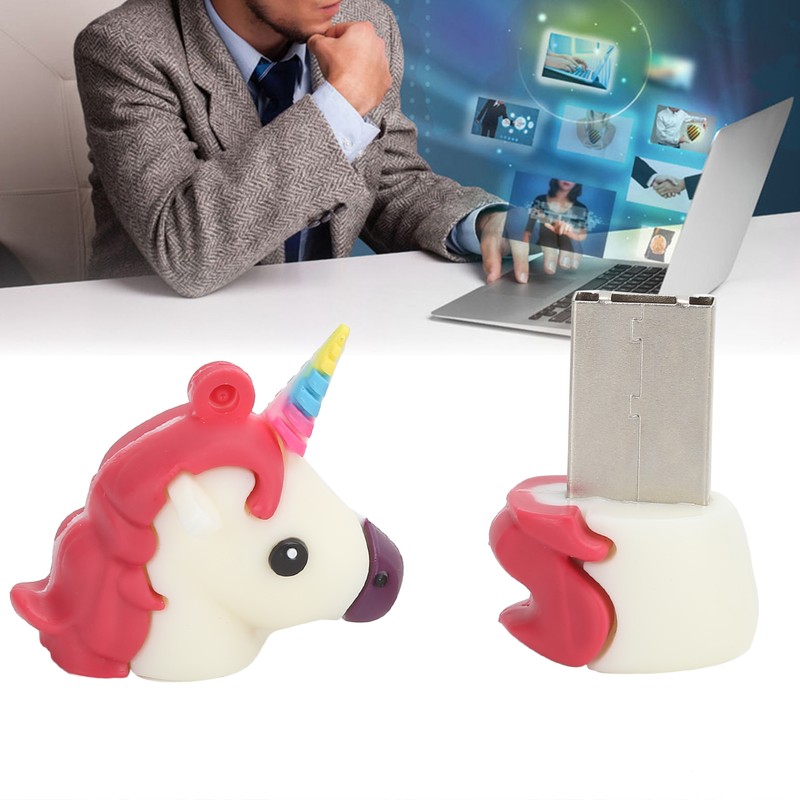 USB 2.0 Flash Drive White Cute Appearance Data Storage Tool