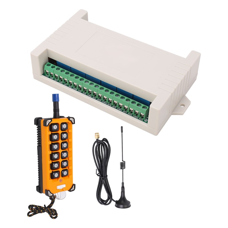 12 Button 433M Remote Control Encoder with Antenna 12 Channel