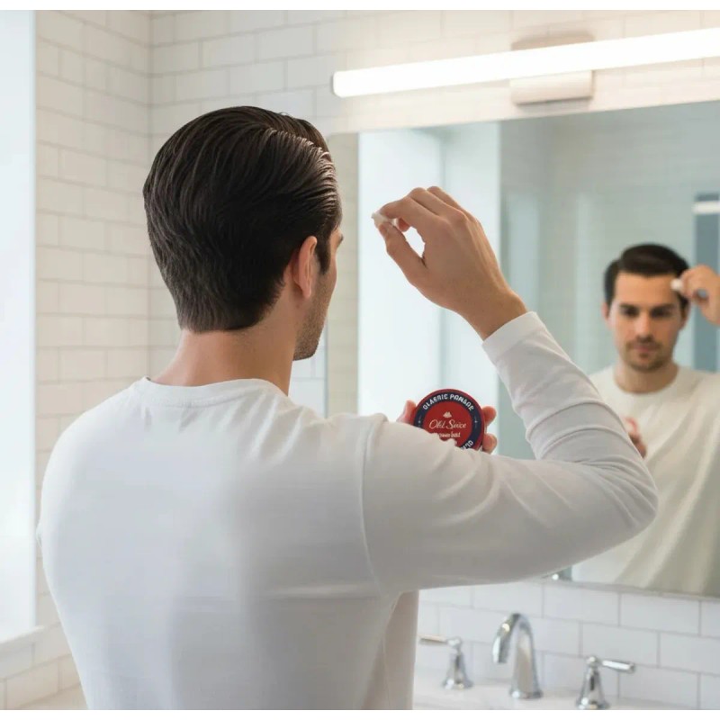 Old Spice Pomada Clásica Fijación Media Bajo Brillo 63g