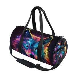 Sports Gym Travel Duffle Bag Wolf Luggage for Men and Women