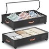 Under Bed Storage with Wheels,2-Pack Under Bed Storage Containers with