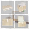 Pazar Kapısı Interlining Fabric Foldable Storage Bin Cube Organizer Basket