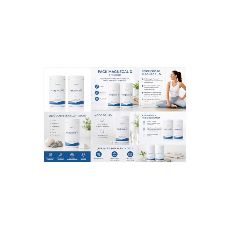 USANA Pack MagneCal D | Paquete de 2 Frascos |