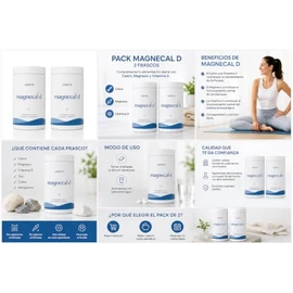 USANA Pack MagneCal D | Paquete de 2 Frascos | Calcio, Magnesio y Vitamina D | Suplemento Alimenticio Original USANA | 112 Tabletas por Frasco