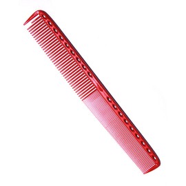 Y.S.PARK Extra Long Fine Cutting Comb YS-335 Red Total Length 8.5 inches (215 mm)