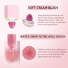 HANDAIYAN Liquid Blush, Blush Liquid Matte Natural, Cream Blush Long-Lasting,