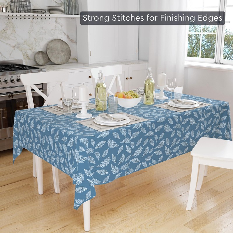 Encasa Homes Cotton Printed Tablecloth of Length 57''x84'' for 6