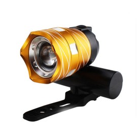 Bike Headlight Bicycle Riding Lighting Flashlight USB Rechargeable Bike Light Set with 3 Light Modes for All Bicycles Gold