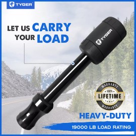 TYGER Fit 5/8" Holes on 2" Receiver Class III IV V TYGER Solid Hitch Pin Lock with Key