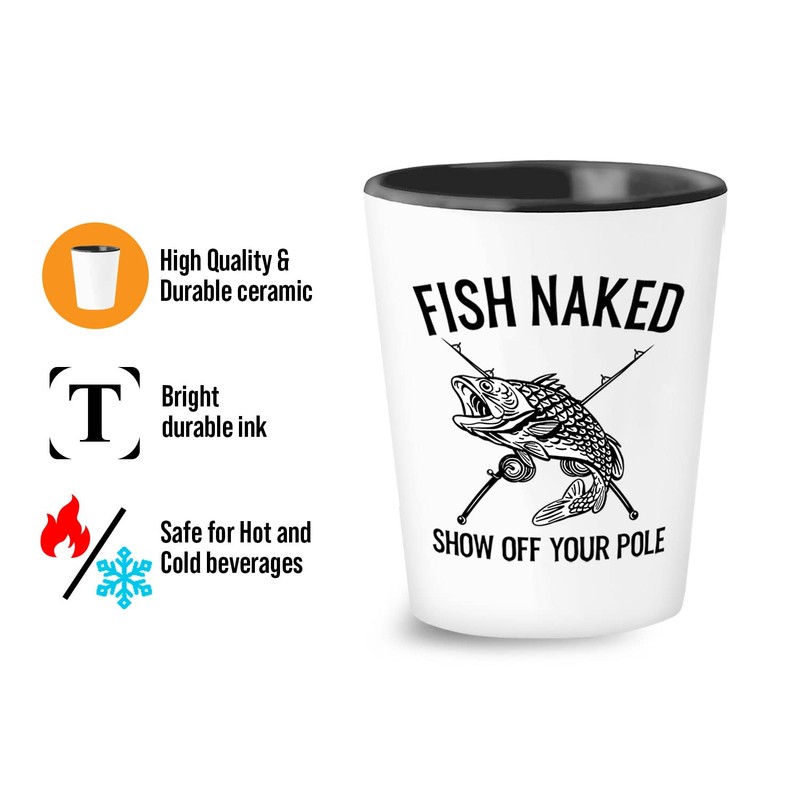 Bubble Hugs Fishing Shot Glass 1.5oz - Fish Naked Show