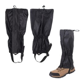 PFLYPF 1 Pair Outdoor Gait Waterproof Gear Desert Shoe Cover Snow Blanket Foot Cover for Hiking Hiking Mountaineering Skiing Unisex (Black)