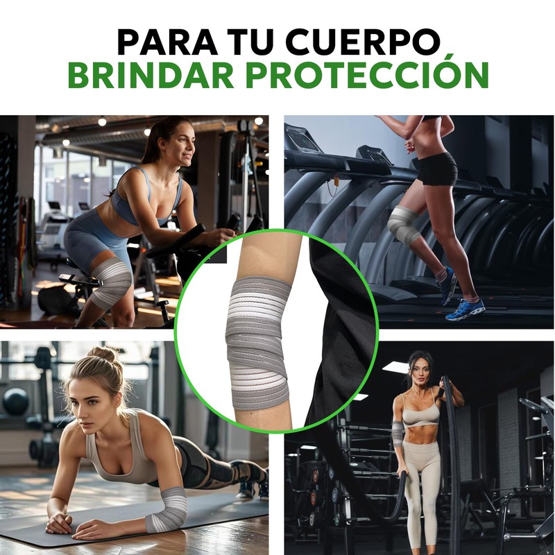 MOSU Vendaje de Compresión Elástico Extra Largo para Rodillas, Soporte