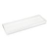 Essentra Home Matte White Luxury Bathroom Vanity Tray, Rectangular Cosmetic