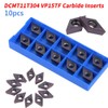 10pcs Diamond Shape Carbide Insert Cutter Machine Lathe Milling Tool