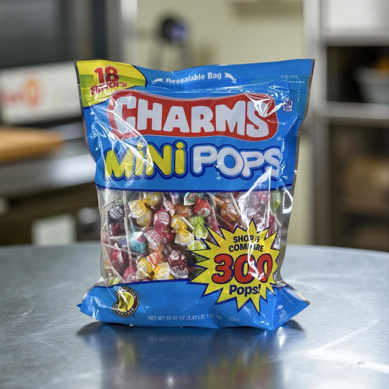 Charms Mini Pops, Classic Candy, 18 Flavors, 300 Lollipops