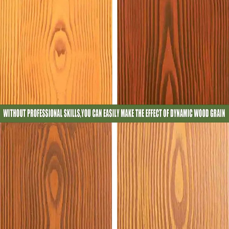 Wood Graining Painting Tool Set Soft Rubber 4Pcs Wood Grain