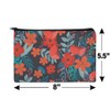 Cecilie Flowers Pattern Makeup Cosmetic Bag Organizer Pouch