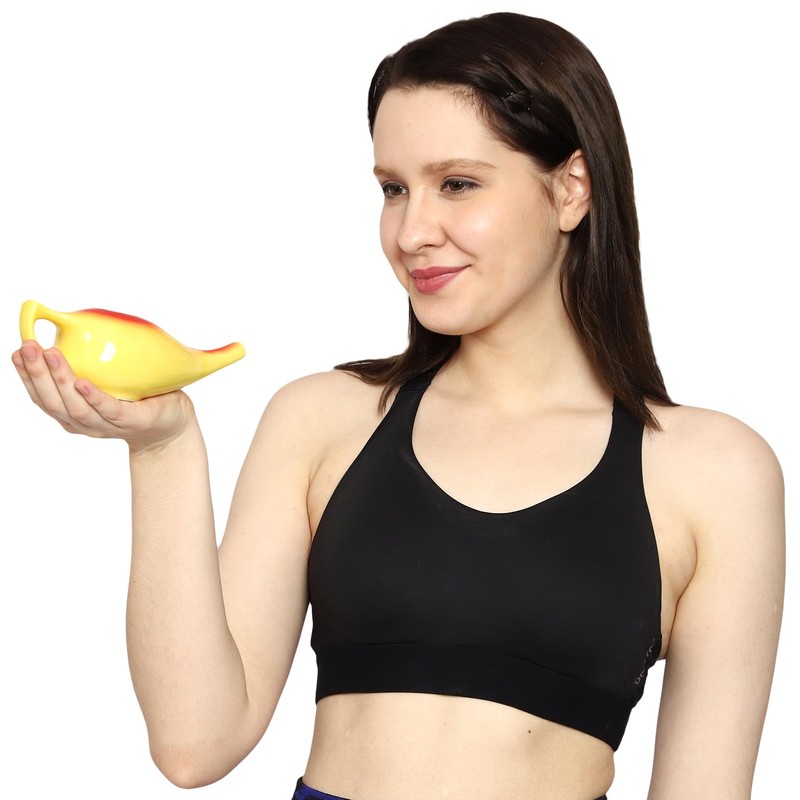 Ceramic Neti Pot for Nasal Cleansing | Natural Treatment for