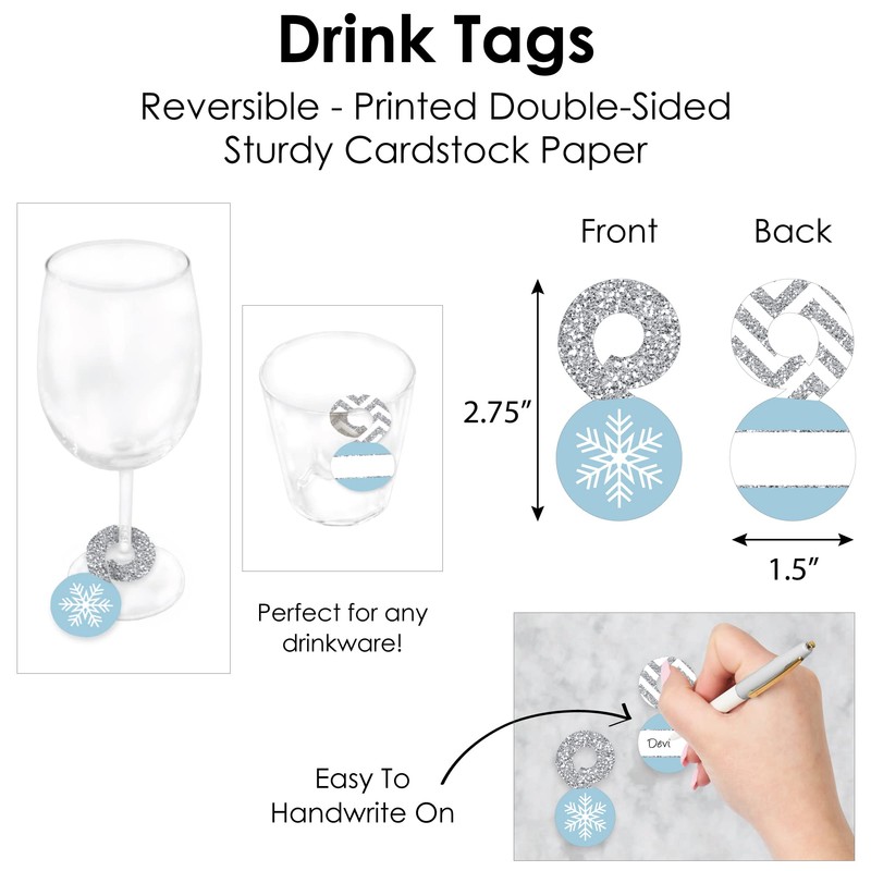 Big Dot of Happiness Winter Wonderland - Snowflake Holiday Party