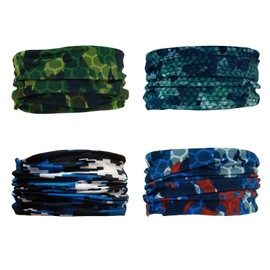 SMEHCF 4 Multifunctional Face Mask Motorcycle Mask Sports Mask Balaclava Mask Neck Cuff Scarf Bandana for Women Men Green Blue Camo Camouflage