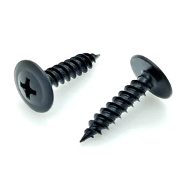 100 Qty #8 x 3/4" Black Phillips Modified Truss Head Wood Screws (BCP1078)