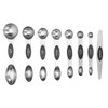 Measuring Spoon Set Double Head Magnetic Scoop with Black Handle