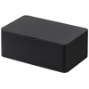 Yamazaki 5579 Wet Tissue Case, Rectangular, Black, Approx. W 6.3