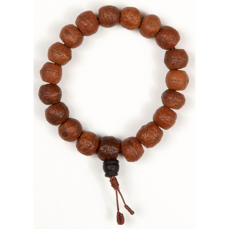 Hand-Mala Bracelet Bodhi Seeds Buddhist Prayer Chain 15mm