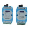 2Pcs RS485/422/232 Fiber Optic Converter Bidirectional Transimitter Receiver Modem Transmission