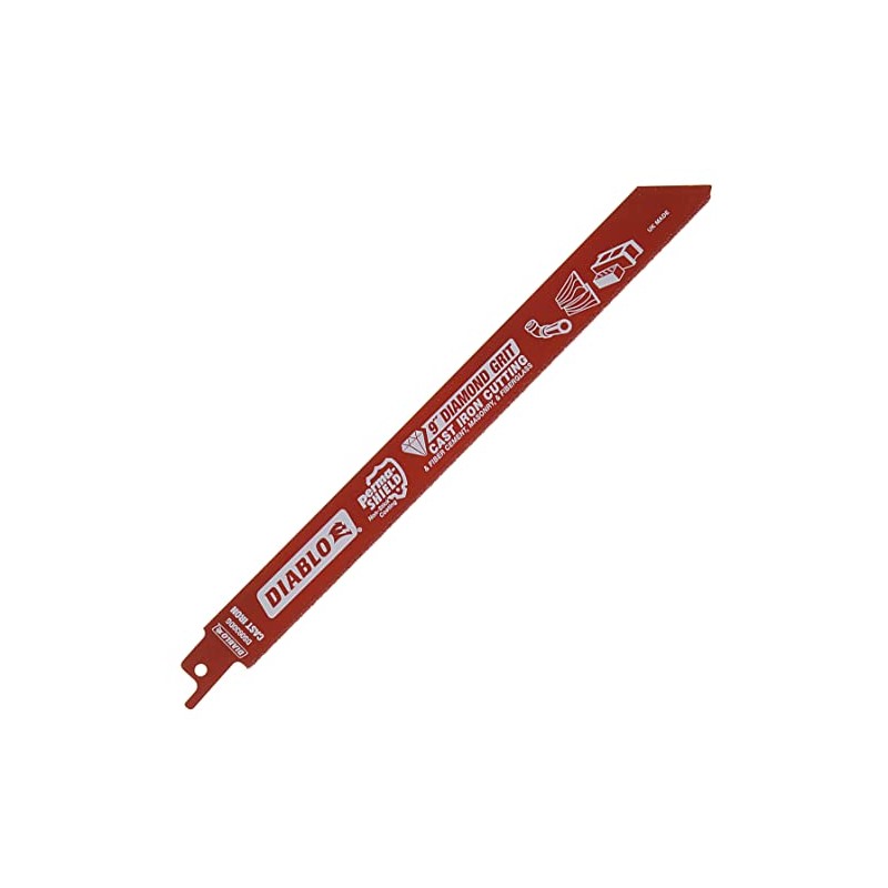 Diablo 9" Diamond Grit Reciprocating Saw Blade, Cuts Cast Iron,