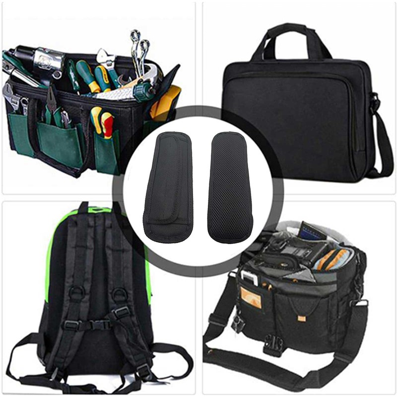 Black Universal Shoulder Strap Pads Replacement Shoulder Pad Air Cushion