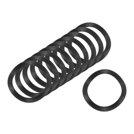 sourcing map Wave Spring Washer, 50Pcs 0.98"x0.75"x0.02" (ODxIDxT) - Iron Curved Washer for Screw Bolt, Wave Washers Gaskets for Machinery (Black)