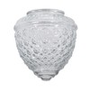 B&P Lamp® 5 1/2" Clear Pineapple Fixture Shade