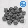 sourcing map 20 Pcs PVC Pipe Male Thread Plug G3/4"