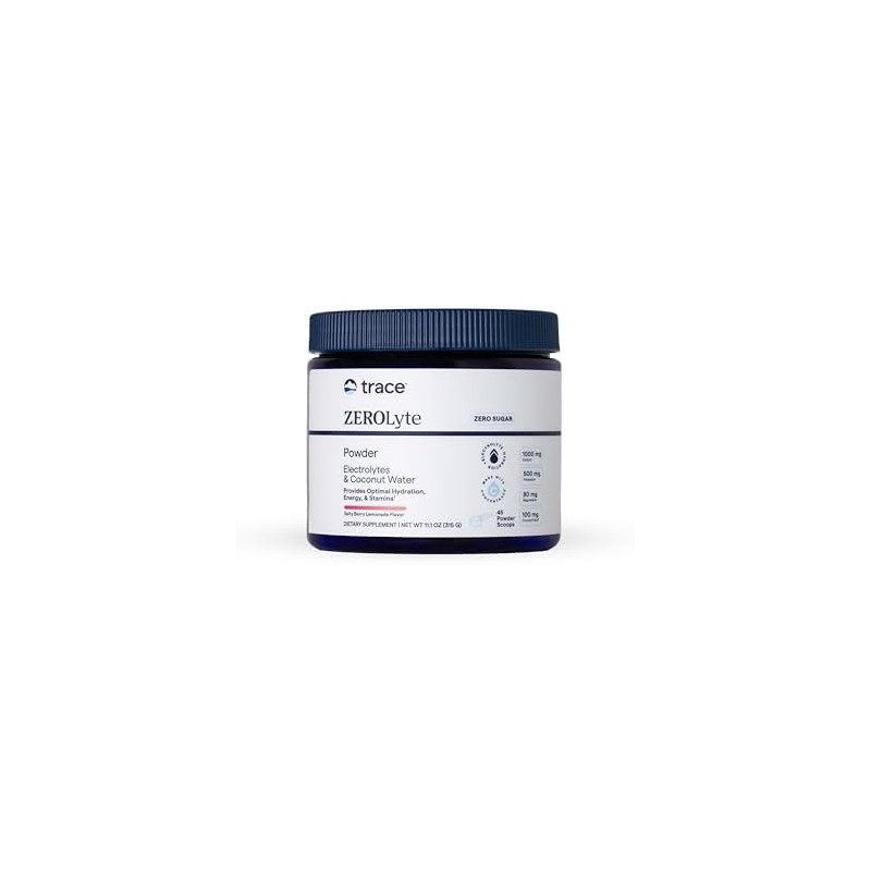 Trace Minerals zerolyte canister electrolitos en polvo 45 servicios sabor