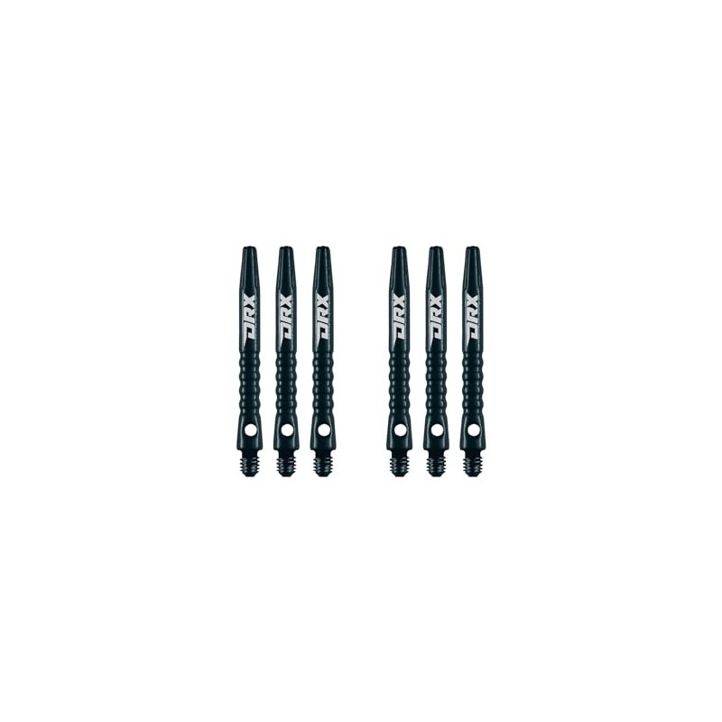 RED DRAGON Hip-Grip Medium Black Aluminium Dart Shafts (Shaft) -