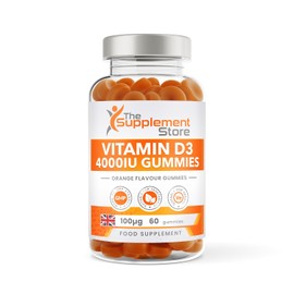Vitamin D3 4000iu Gummies (60 Gummies, Orange)
