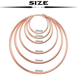 Roheafer 6 Pairs Clip On Hoop Earrings for Women Fake Hoop Earrings Spring Hoop Earrings Set for Non-Pierced Ears Jewelry 6 Sizes