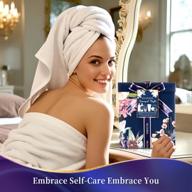 Christmas Spa Gifts for Women - Unique Birthday Spa Gift Baskets Set for Mom, 8 Pcs Self Care Gifts, Ideal Anniversary Christmas Gifts for Wife Girlfriend Daughter Coworker