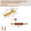 Maderotherapy Professional Body Kit with Cellulite Massage Roller and Body
