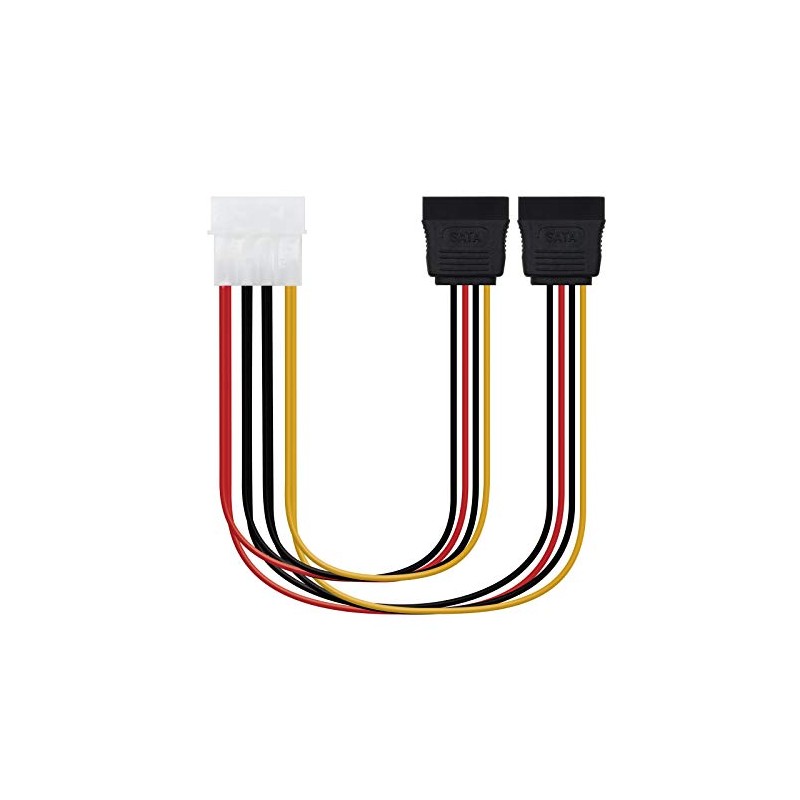20cm SATA Power Cable with One 5.25 Male (Molex 4pin)