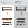 Homode Wall Hooks with Shelf Wood Coat Rack with Shelf