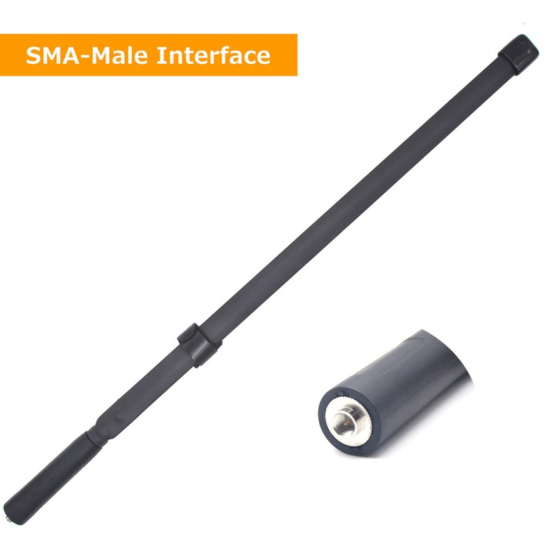 Foldable Intercom Antenna 48cm Walkie Talkie Antenna SMA-Male Interface High