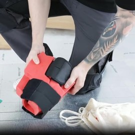 Professional Knee Protector Wohlpro by Nierhaus Wohltat - Premium Heavy-Duty Knee Pads for Tiling, Construction & Flooring with Patented Pressure Distribution System - Made in Germany