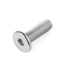 20 Pcs M4 Ultra Low Head Tapping Screws Digital Pack Flat Head Hex Socket Screws for Wood and Thin Steel Plates Thin Head Countersunk Head Screws (M4 x 6)